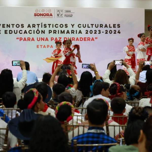Premia SEC Sonora a ganadores de los Eventos Artísticos y Culturales de Educación Primaria