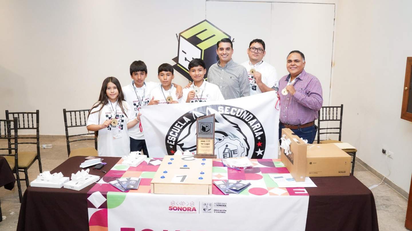 Gobierno de Sonora premia a ganadores de la cuarta Competencia Estatal de Robótica: SEC