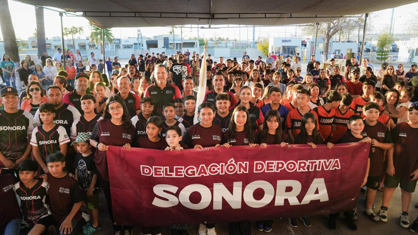 Abandera Gobierno de Sonora a estudiantes que participarán en los Juegos Deportivos Nacionales Escolares: SEC